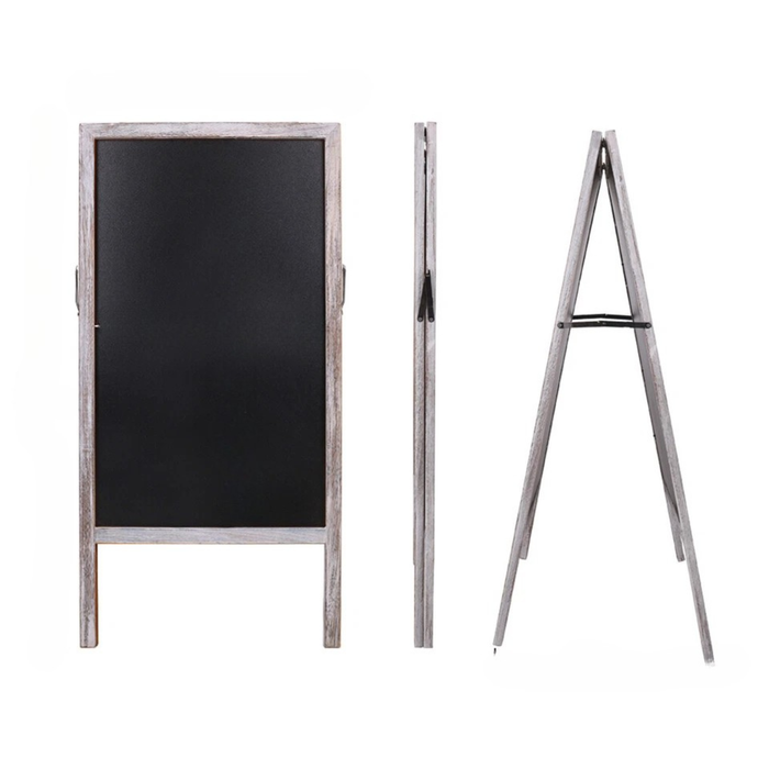 P&P Grey Magnetic Double-Sided A-Frame Chalkboard for Indoor and Outdoor Use