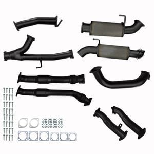 Ignite Exhausts Toyota Landcruiser 200 Series 4.5L V8 Twin 3" To Single 3.5" Turbo Back No Cats With Mid Pipe & Rear Muffler