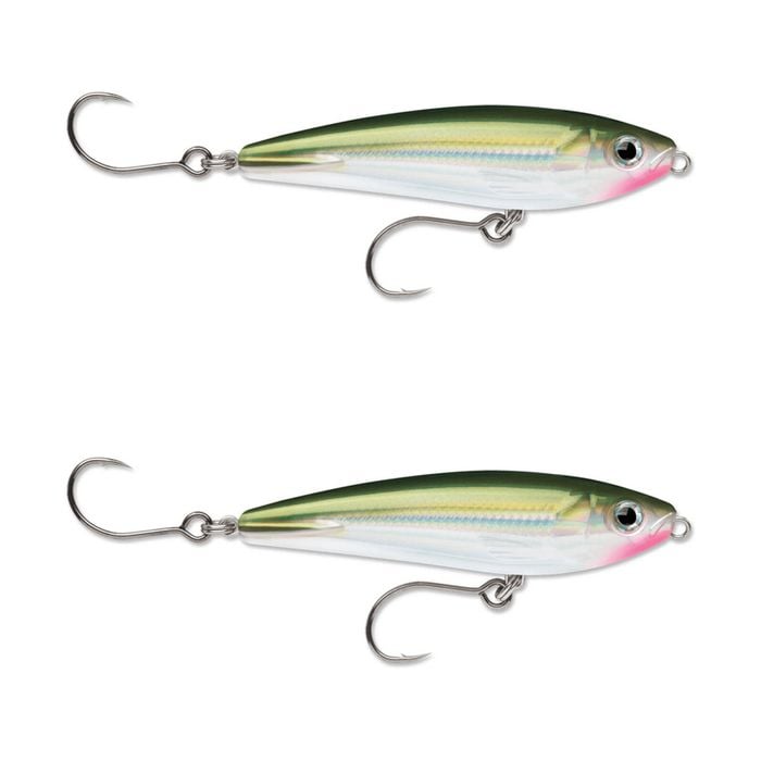 2x Rapala 9cm Saltwater X Rap SubWalk Walk the Dog Bait Fish Lures - OGreen