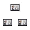 3PK Unigift Soho 2 Sizes 3-Open Collage Picture Frame Black