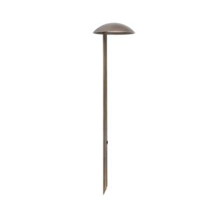 Cla Lighting Mestolo Exterior 12v Led Garden Fixed Anti-glare Spike Light Ip65 Aged Brass