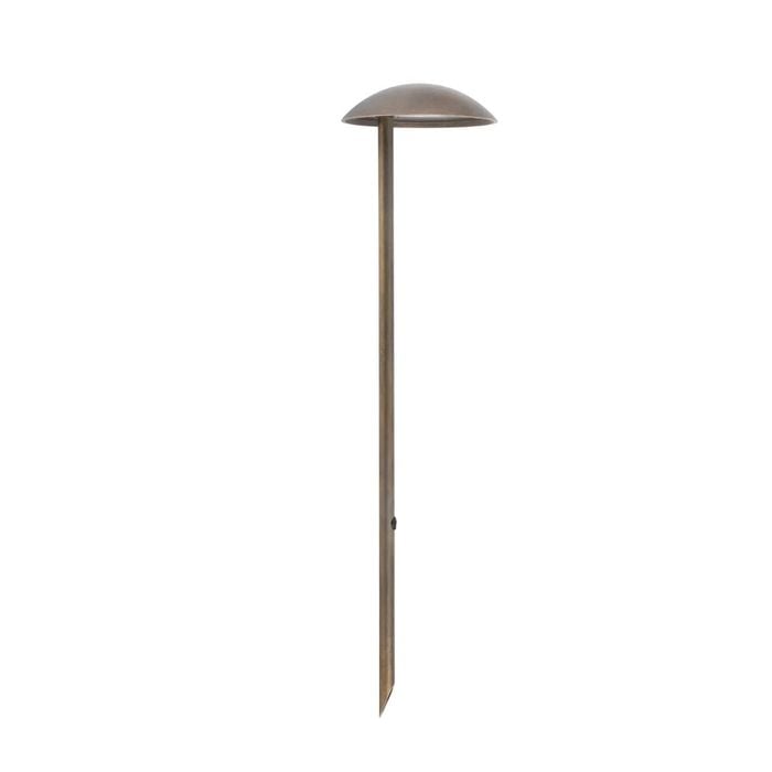 Cla Lighting Mestolo Exterior 12v Led Garden Fixed Anti-glare Spike Light Ip65 Aged Brass