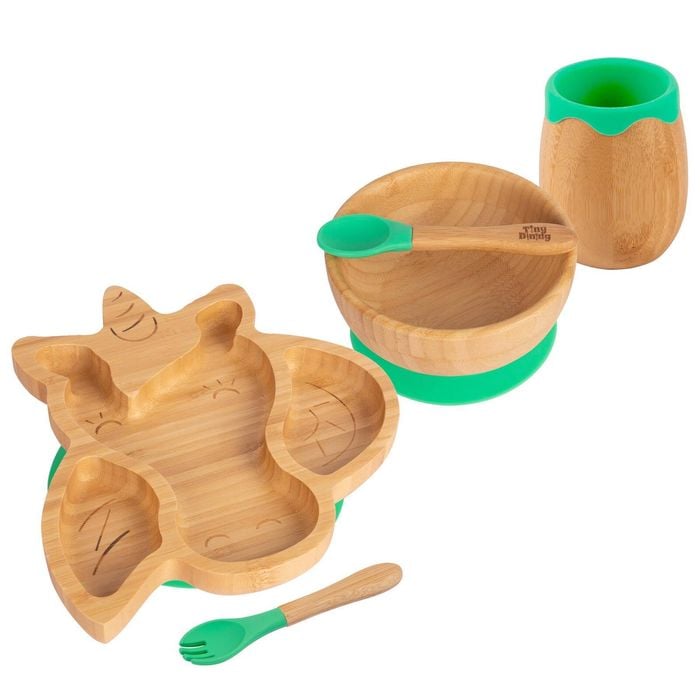 Tiny Dining 5pc Bamboo Unicorn Baby Weaning Set