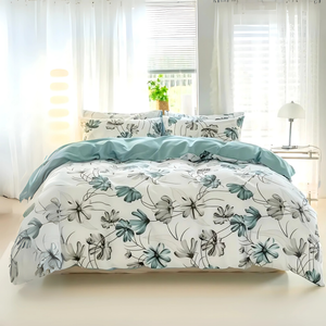 Dreamfields Double Floral Mist Quilt Doona Duvet Cover Set