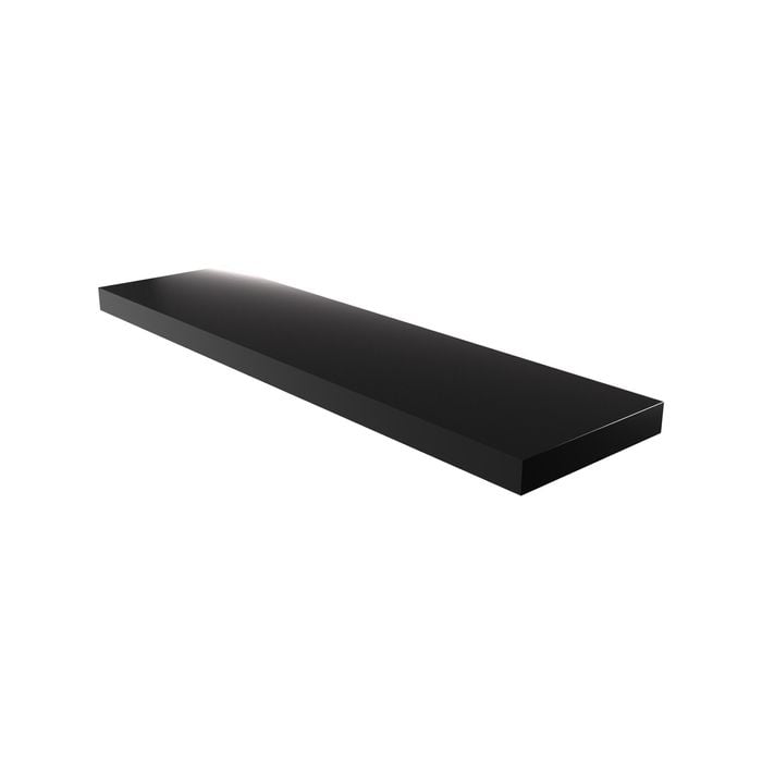 Flexi Storage Decorative Shelving 900 x 38 x 240mm Black Gloss Floating  Shelf