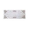 Victoriana White Applique Embroidered Table Runner 40 x 90 cm