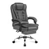 ALFORDSON Office Chair PU Leather Grey