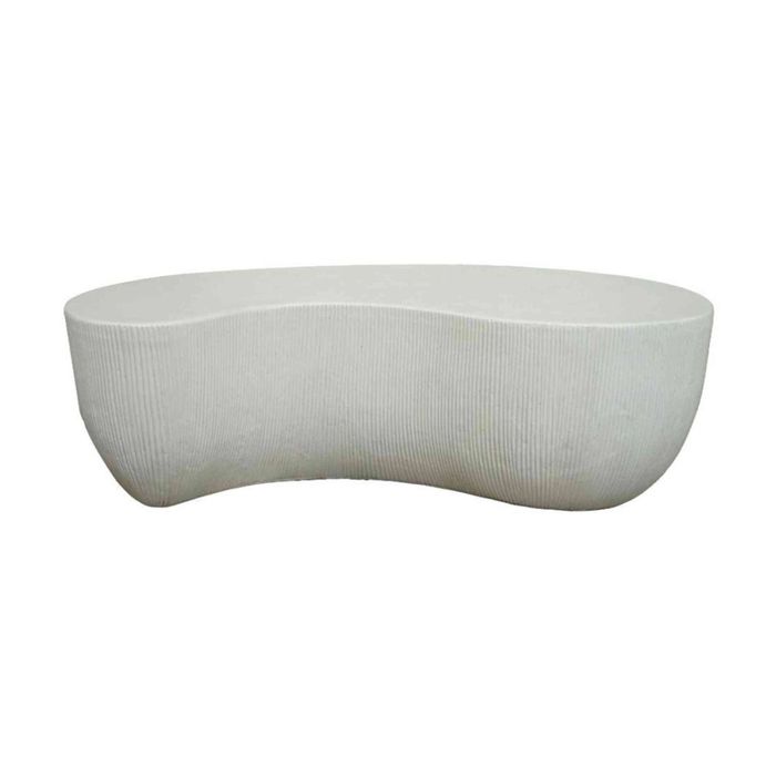Modern Furniture ROCCO Indoor & Outdoor Coffee Table 123cm - White Concrete