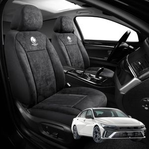 Australian Goose Edition Front Seat Covers for Hyundai i30 N 2021 - Current (Sedan) - Suede, Universal Fit - Black