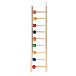 Avi One Bird Toy Wooden Ladder 9 Rung W/beads (22910)
