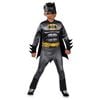 Batman Deluxe Lenticular Muscle Chest Halloween Costume for Kids Official DC Comics Black Colour, 3-5-YRS