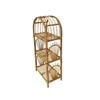 Elegance Living 51x31x116cm Rattan Brown Amilly 3-Tier Shelf