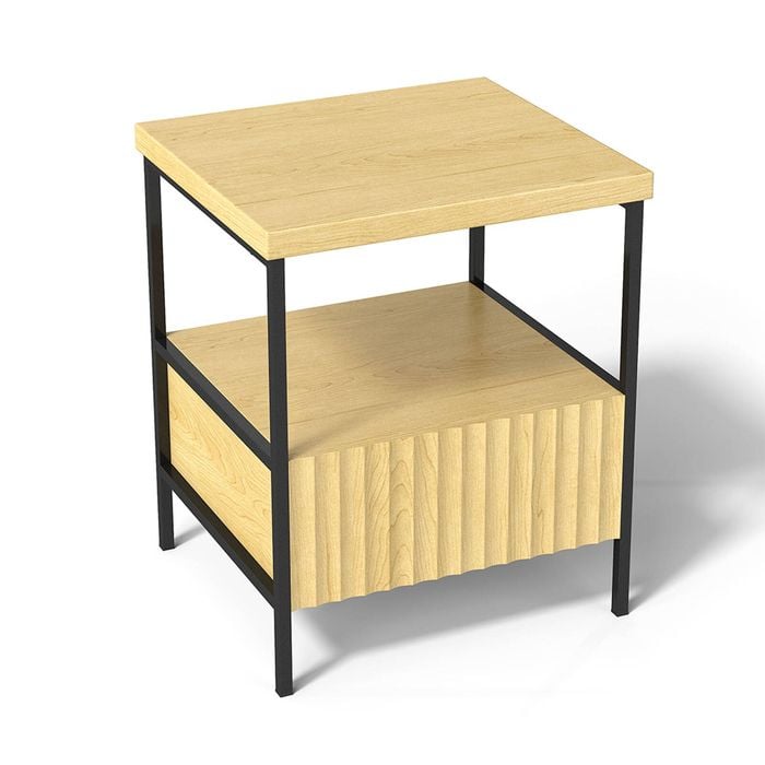 Familand Wooden Side Table with Drawer