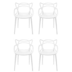 Sk Designer Living | Pack Of 4 | Replica Philippe Starck Masters Chair - White