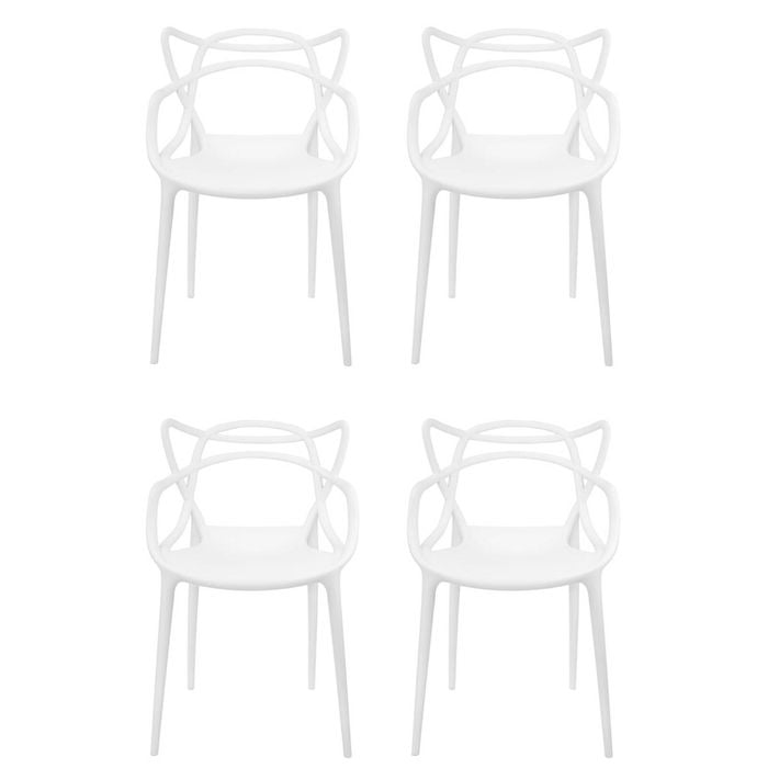 Sk Designer Living | Pack Of 4 | Replica Philippe Starck Masters Chair - White