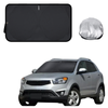 Front Windscreen Sun Shade for SsangYong Korando 2014 - 2018 - Standard 150 x 85 cm - Black