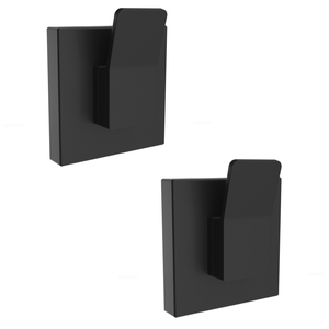 Fusion-Loc Black Matte Suction Designer Hook - 2 Pack