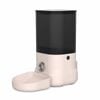 Smart Pet Feeder 6L with Anti-Jam System, App Control, Dual Power and Stainless Steel Bowl - Pink