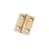 Lane 25 x 20 x 1.6mm Brass Fixed Pin Butt Hinge - 2 Pack