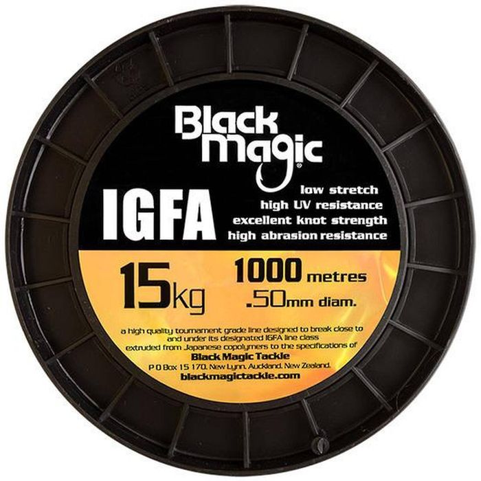 Black Magic 1000m IGFA Clear Monofilament Fishing Line 15Kg