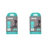 2PK Core Essentials Car Vent Mobile Phone Holder Universal - Black