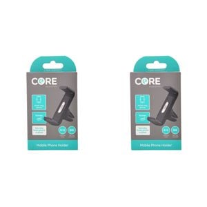 2PK Core Essentials Car Vent Mobile Phone Holder Universal - Black