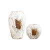 SOGA Home & Living Bundle – Gradient White Ceramic Flower Vases for Elegant Home Decor