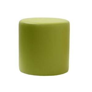 Durafurn Round Ottoman 430mm Diameter x 450mm High  - Green Vinyl