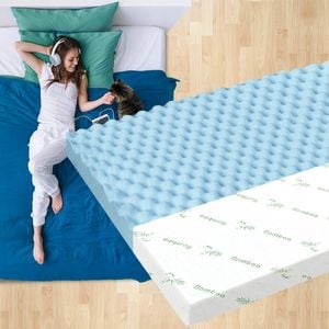 STARRY EUCALYPT Memory Foam Mattress Topper Double 5cm
