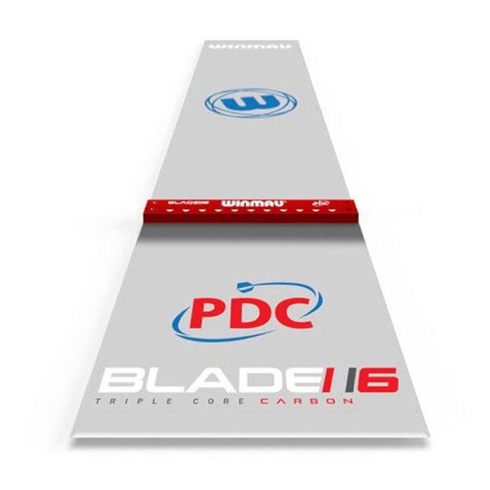 Winmau PDC Clearzone Dart Mat Triple Core Carbon Playing Surface Grey