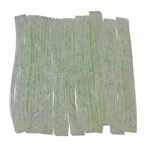 Artizan 22 Strand Silicon Skirting, Lumo White W Green Flake, Qty 20