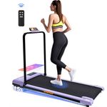 Advwin 5% Incline Foldable Treadmill for Home, Under Desk Walking Pad 120kg Capacity & 1–6km/H & Low Noise
