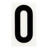 Sandleford 60 x 35mm 0 Black and White Self Adhesive Numeral - 0
