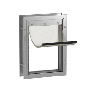 Hakuna Pets Medium Silver Deluxe Aluminium Pet Door