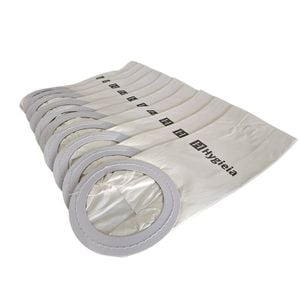 Hygieia 10 x Paper  Dust Bags for Nilfisk GD5 & GD10, Pullman PV500 & Janitor JV500