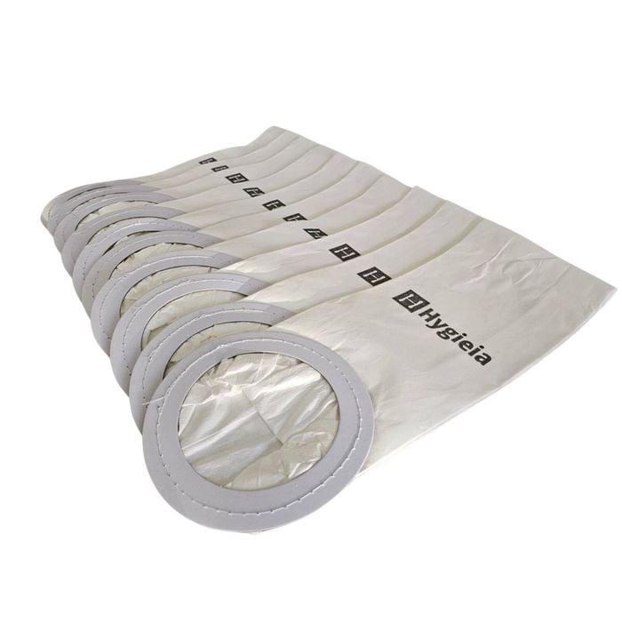 Hygieia 10 x Paper  Dust Bags for Nilfisk GD5 & GD10, Pullman PV500 & Janitor JV500