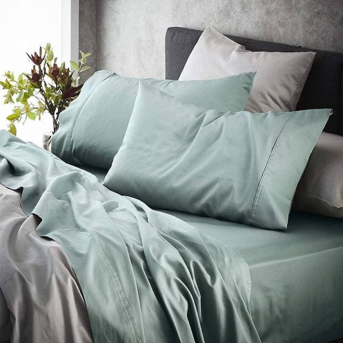 MyHouse Ashton Fitted Sheet - Sage - Double