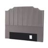 Artiss Bed Head Headboard Queen Velvet 153cm - Grey