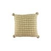 Maine & Crawford Calliope 50x50cm Fluffy Houndstooth Cushion - Sage Green