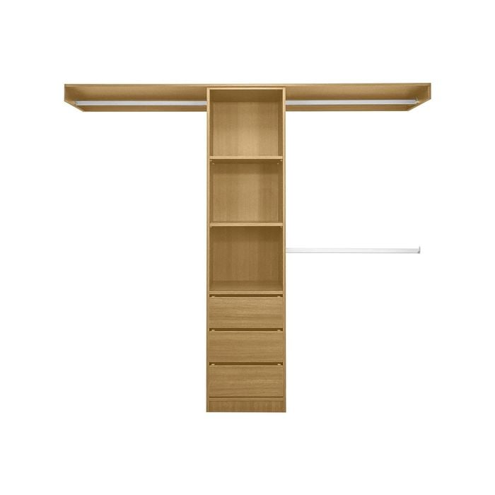 Lugna 1800 - 2100mm Sand Pack 4 Opening Built in Wardrobe Package