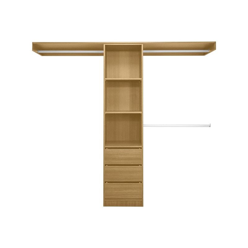 Lugna 1800 - 2100mm Sand Pack 4 Opening Built in Wardrobe Package