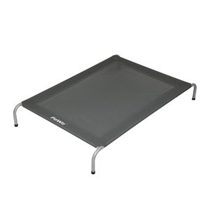 PaWz Raised Dog Bed Large Outdoor Breathable Teslin Mesh 138X90X20cm,Grey