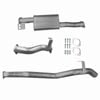 Ignite Exhausts DPF Back for Toyota Landcruiser 76 Series V8 Wagon 3" With Muffler Raw Aluminised Steel