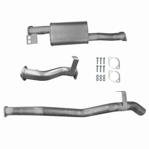 Ignite Exhausts DPF Back for Toyota Landcruiser 76 Series V8 Wagon 3" With Muffler Raw Aluminised Steel