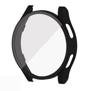 PC Full Cover Screen Glass Protector Shell Case - For Samsung Galaxy Watch 6th 40mm (Black)