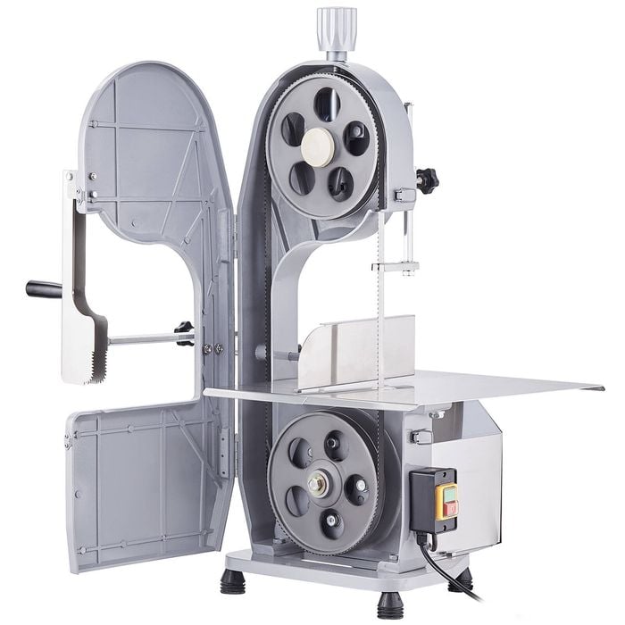 VEVOR Commercial Electric Meat Bandsaw 1500W Stainless Steel with 6 Blades