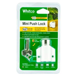 Whitco White CYL4 Mini Push Lock