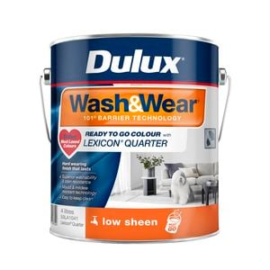 Dulux 4L Lexicon Quarter Low Sheen Ready To Go Colour Wash&Wear Interior Paint