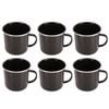 6x Wildtrak Premium Enamel Mug Useful For Outdoor Camping Dining Cookware 10x9cm