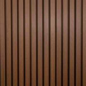 Ekodeck 219 x 26mm 1.8m Hazelwood Batten Screen Castellated Panel